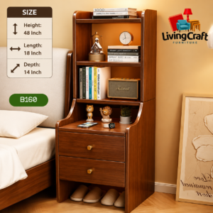 Premium Multi-Storage Bedside Table